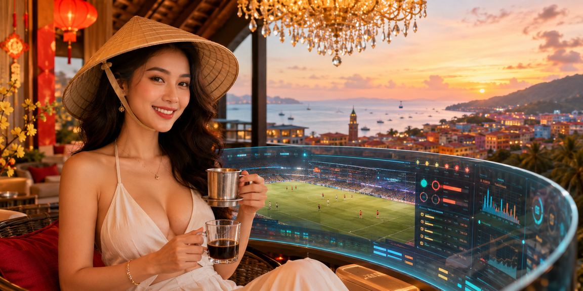 Khung cảnh nghỉ dưỡng tại Phú Quốc nơi thành viên VIP thư giãn và tham gia cá cược trực tuyến